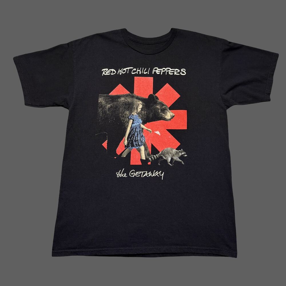 Red Hot Chili Peppers RHCP The Getaway Tour 2017 Red Asterisk T-Shirt (L)